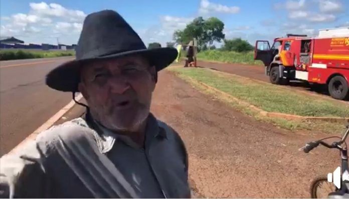 Idoso morador de Eldorado está perdido em Nova Alvorada do Sul e pede ajuda para voltar pra casa