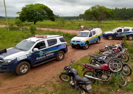 Naviraí - Polícia Militar recupera oito motocicletas furtadas e prende dois indivíduos