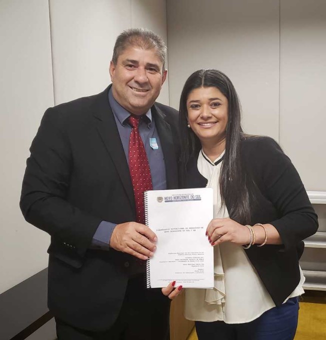 PREFEITO DE NOVO HORIZONTE DO SUL AGRADECE A DEPUTADA FEDERAL ROSE MODESTO PELA DESTINAÇÃO DE EMENDA PARLAMENTAR PARA PAVIMENTAÇÃO ASFÁLTICA
