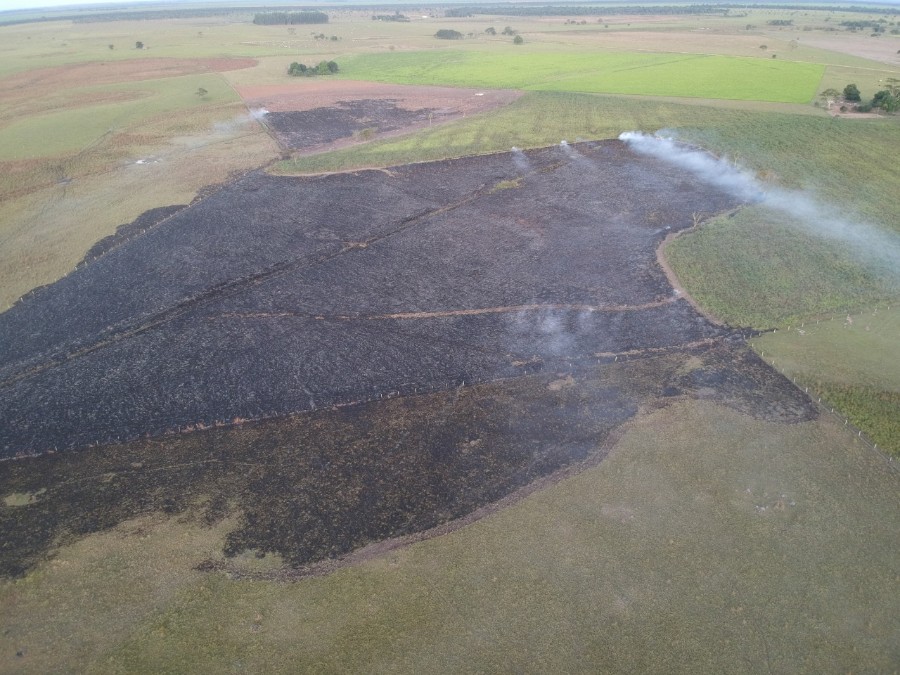 Polícia Militar Ambiental de Batayporã autua infrator em R$ 10 mil por incêndio de 9,37 hectares para renovação de pastagem