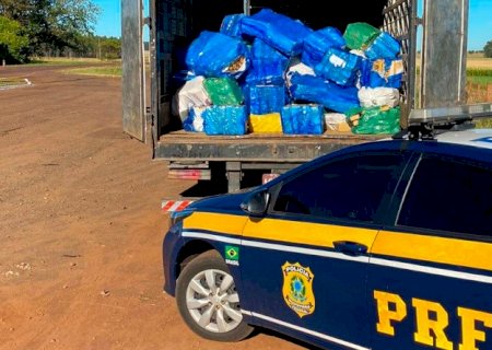 PRF apreende 4,1 T de maconha em Ponta Porã (MS)