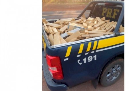 PRF apreende 1 tonelada de maconha em Nova Alvorada do Sul