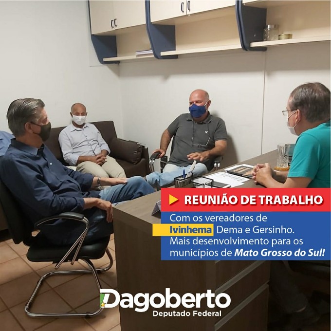 Dema e Gersinho se reúnem com Deputado Dagoberto já em busca de recursos