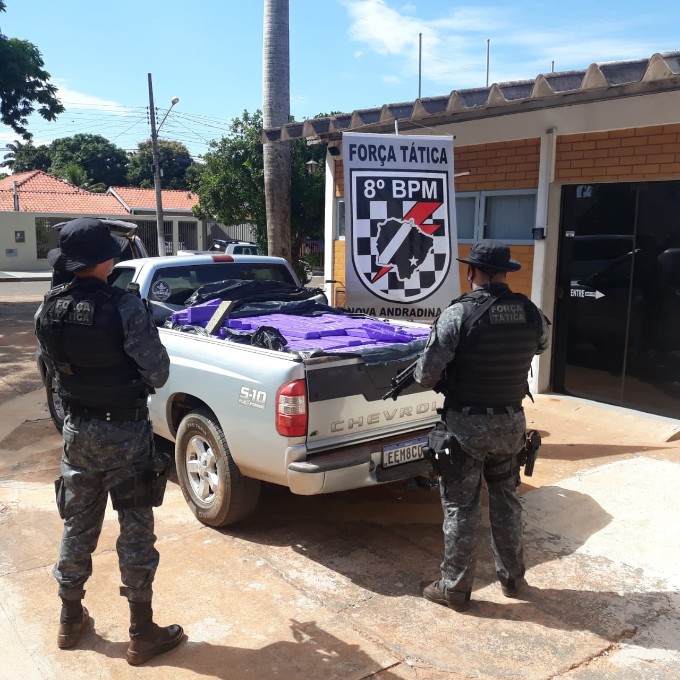 Após perseguição, Força Tática prende traficante 840  Kg de maconha em Batayporã