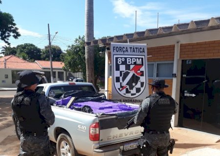Após perseguição, Força Tática prende traficante 840  Kg de maconha em Batayporã