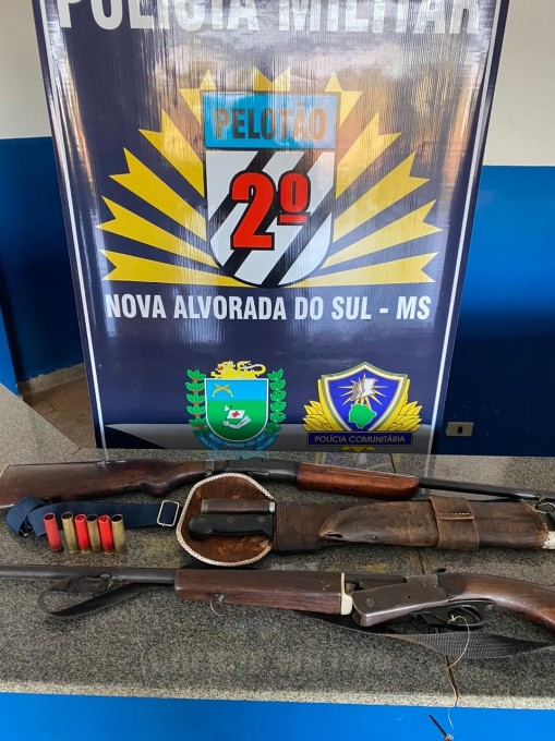 Dois homens são preso por porte ilegal de arma de fogo em cidade no MS.