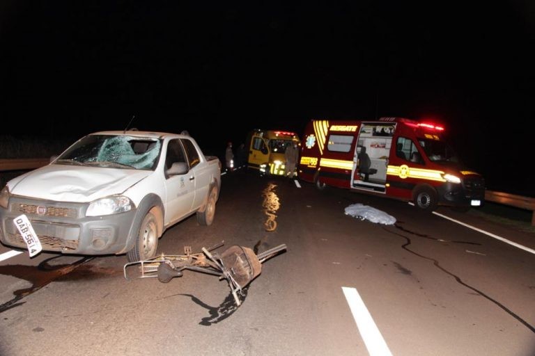 Em Nova Alvorada do Sul, Ciclista morre após ser atropelado na BR- 163