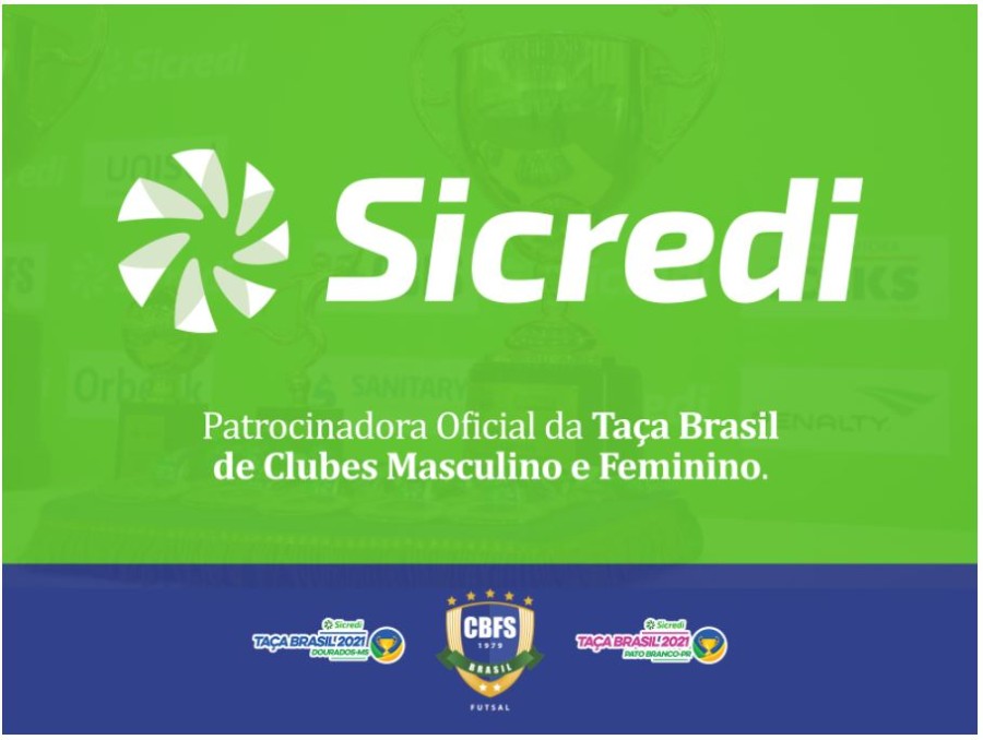 Sicredi é patrocinador oficial da Taça Brasil Sicredi de Futsal que acontecerá em Dourados