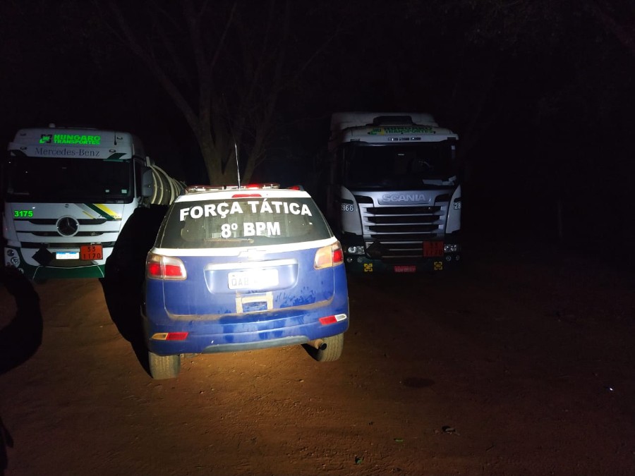 Após denúncias, Polícia Militar prende dois homens por furto de combustível em Batayporã