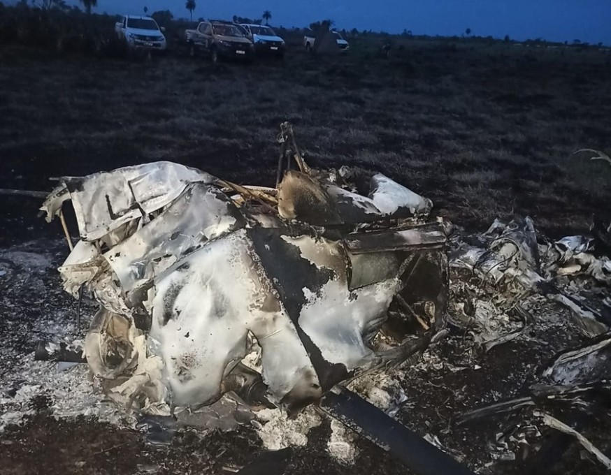 Helicóptero cai em fazenda na região de Batayporã