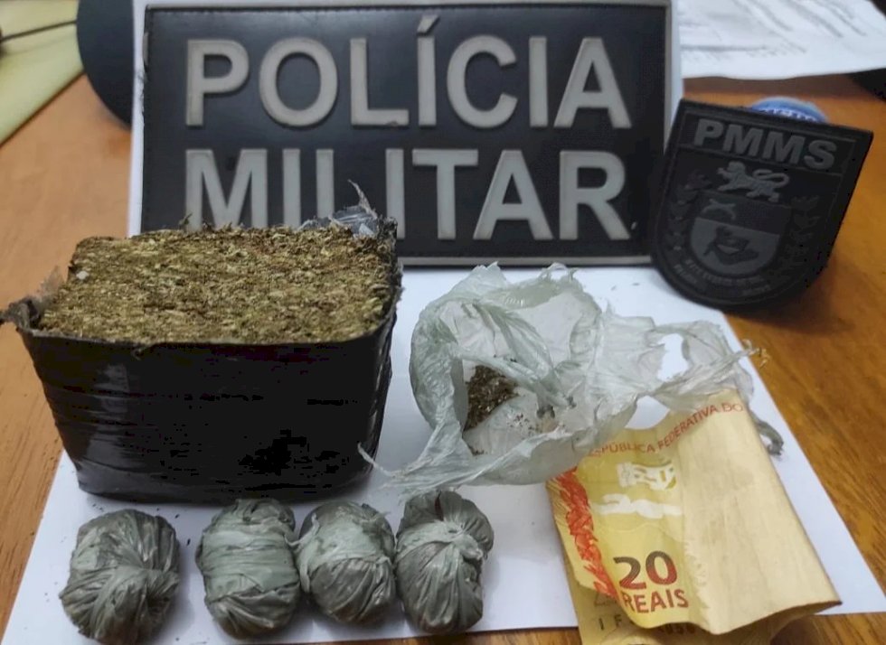 Anaurilândia - Ação conjunta das Polícias Militar e Civil fecha ponto de venda de drogas