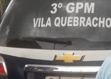 P M do Distrito Quebracho cumpre mandado de prisão contra homem condenado por integrar organização criminosa.