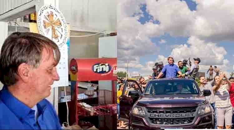 Bolsonaro faz visita surpresa a cidade de MS para comer pastel e tomar tubaína: ‘foi muito bem recebido’