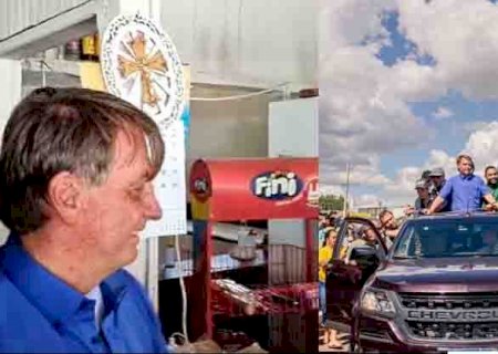 Bolsonaro faz visita surpresa a cidade de MS para comer pastel e tomar tubaína: ‘foi muito bem recebido’