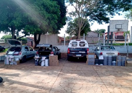 Policiais Militares da Força Tática apreendem três veículos com contrabando na região de Fátima do Sul em menos de 24h