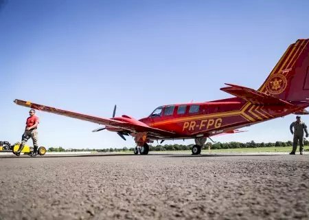 Com avião e drones, bombeiros fazem buscas por trabalhador que desapareceu em fazenda de MS