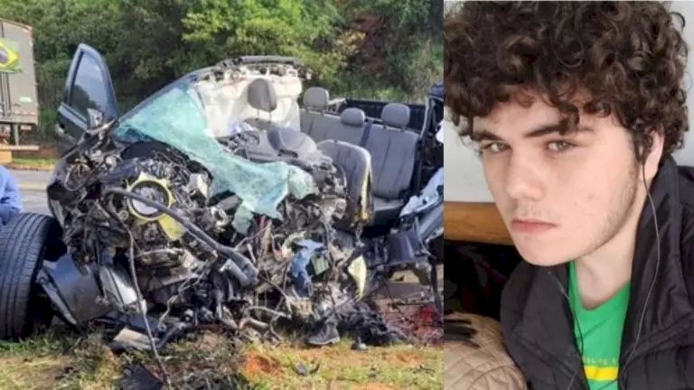 Adolescente de MS morre em acidente que destruiu caminhonete em rodovia de SP