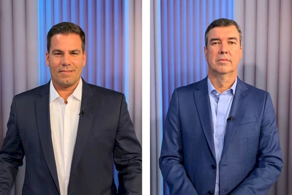 Ipec estimulada indica empate em MS: Capitão Contar tem 45%, e Eduardo Riedel, 45%