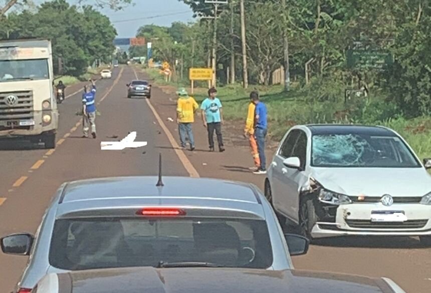 Ciclista morre atropelado entre Fátima do Sul e Vicentina na BR-376.