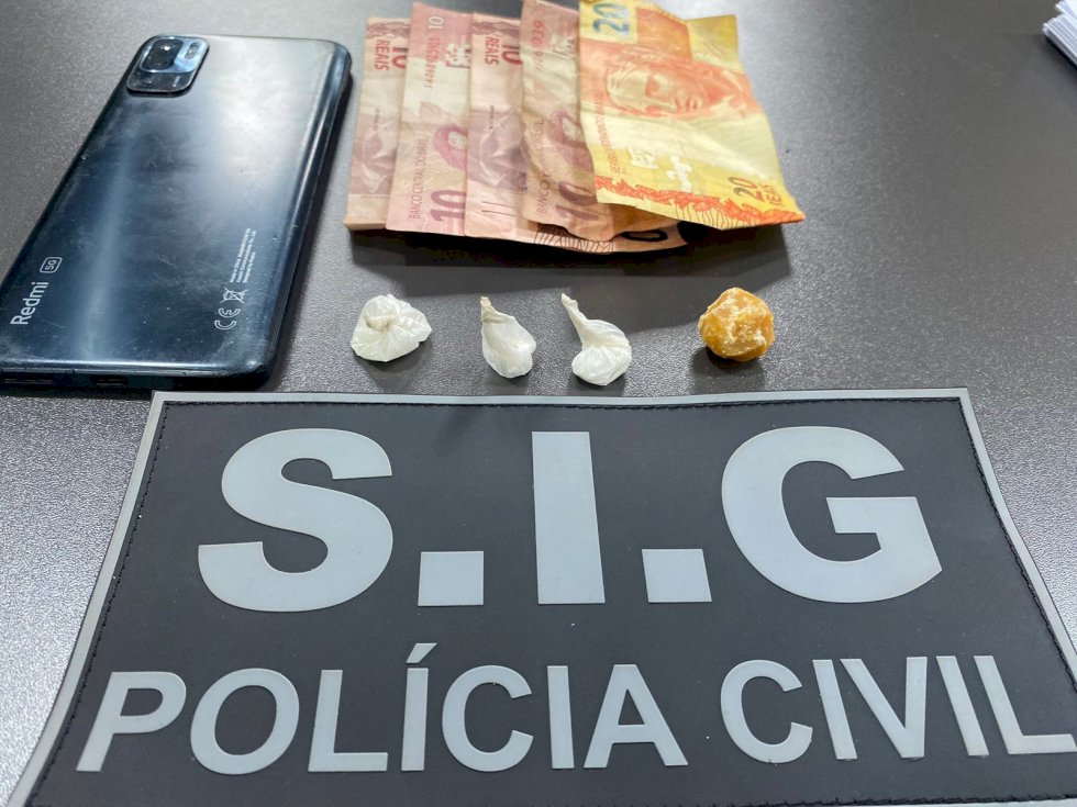 Ivinhema - SIG prende em flagrante suspeito de tráfico de drogas na região da cracolândia.