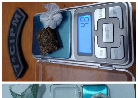 Polícia Militar apreende porções de maconha durante abordagens em Anaurilândia.