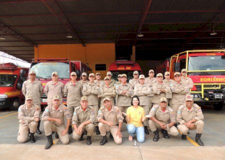 Bombeiros recebem  palestra com o tema “Apaziguar Emoções” a todo efetivo do Corpo de Bombeiros Militar em Ivinhema.