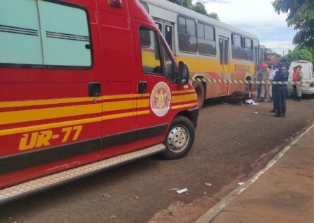 Acidente entre ônibus e moto mata homem em Rio Brilhante.