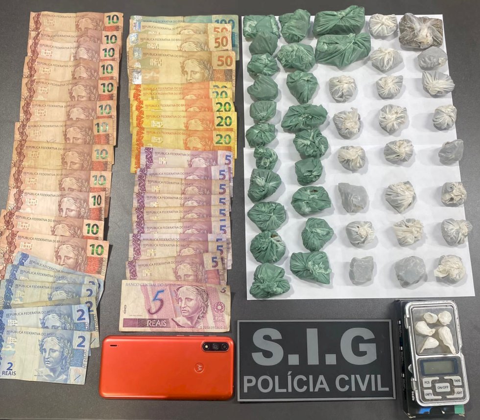 Ivinhema - Polícia Civil prende homem em flagrante por tráfico de drogas.