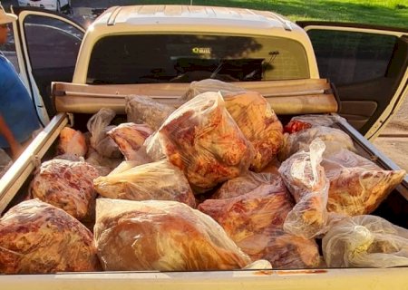 Polícia Civil e IAGRO apreendem 977 kg de carne