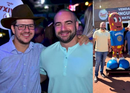 Chama o João: deputado João César Mattogrosso prestigiou eventos tradicionais em Aparecida do Taboado e Maracaju.