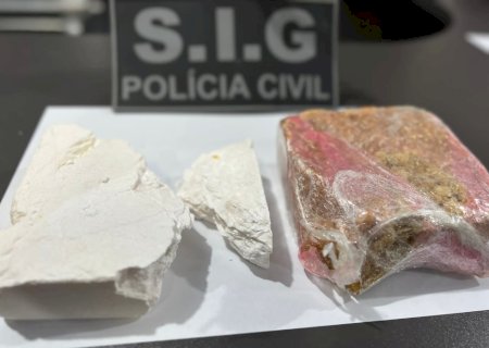 Ivinhema - Após ser surpreendida transportando vultuosa quantidade de 'Crack' e Cocaína mulher é presa em flagrante.