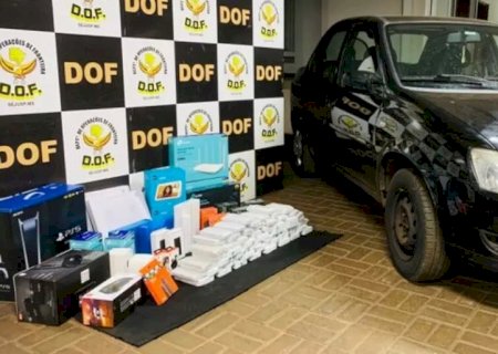 Homem é preso com mais de R$ 230 mil em contrabando na BR-376 .