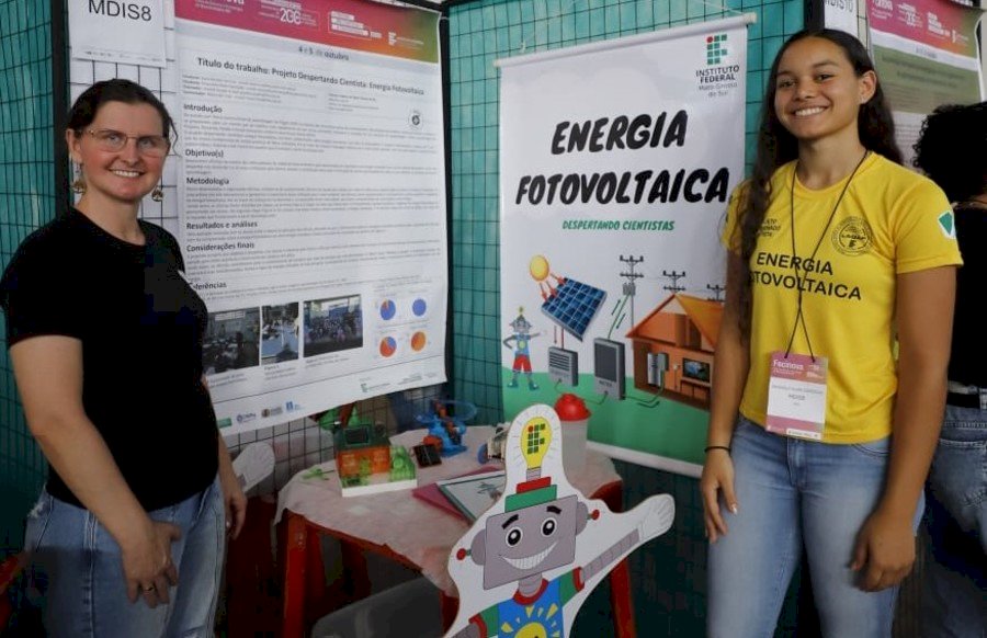 Moradora da Vila Amandina, em Ivinhema, estudante do IFMS de Nova Andradina é destaque na maior feira de ciência da América Latina.