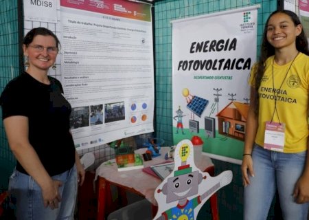 Moradora da Vila Amandina, em Ivinhema, estudante do IFMS de Nova Andradina é destaque na maior feira de ciência da América Latina.