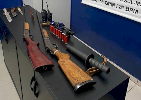 Novo Horizonte do Sul - Polícia Militar prende dois homens por porte ilegal de arma de fogo