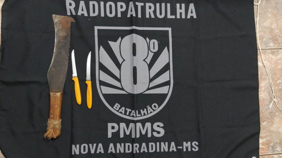 Polícia Militar conduz homem para a delegacia por violência doméstica em Nova Andradina