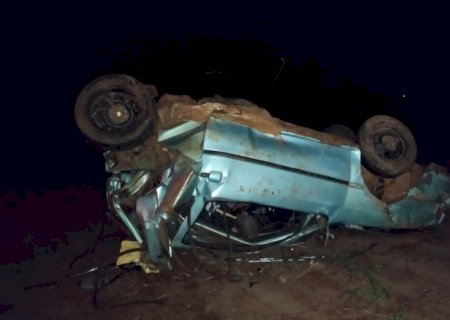 Ivinhema - Acidente entre dois veículos na BR 376 saída para Deodápolis deixa duas pessoas com ferimentos graves
