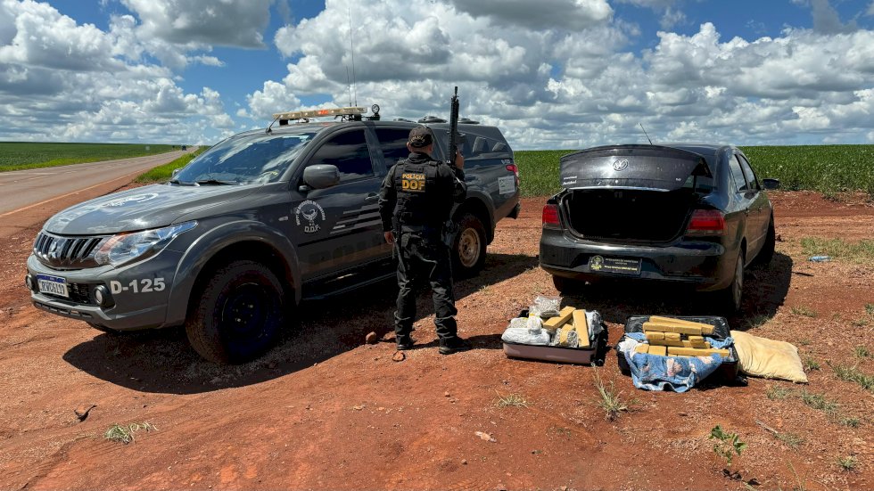 Homem que seguia para Mato Grosso com mais de 50 quilos de drogas é preso pelo DOF