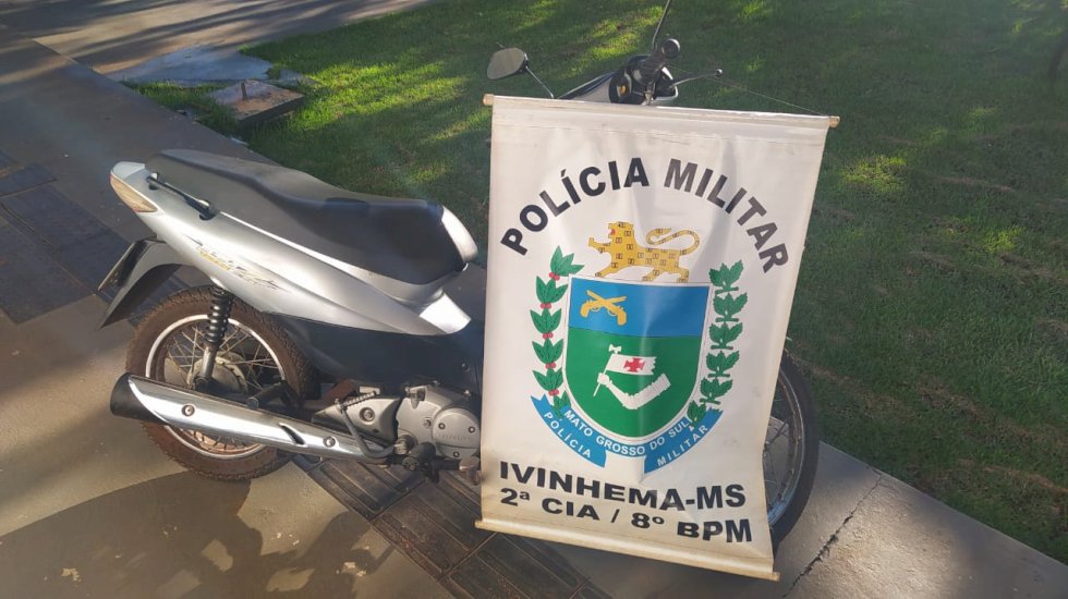 Ivinhema - Em ação rápida PM recupera moto roubada e prende autor