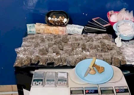 Força Tática fecha “boca de fumo” e recupera bicicleta furtada