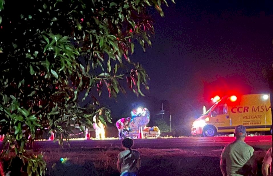Homem morre após ser atropelado na BR 163