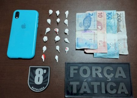 PM prende jovem por Tráfico de Drogas.