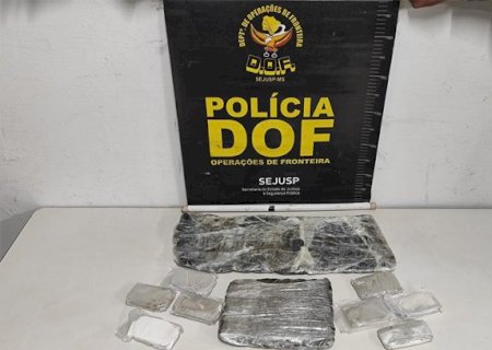Ivinhema - Passageiros de ônibus que viajavam com drogas são presos pelo DOF