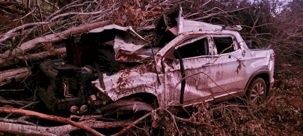 Três ficam feridos e uma criança morre em acidente na BR 359