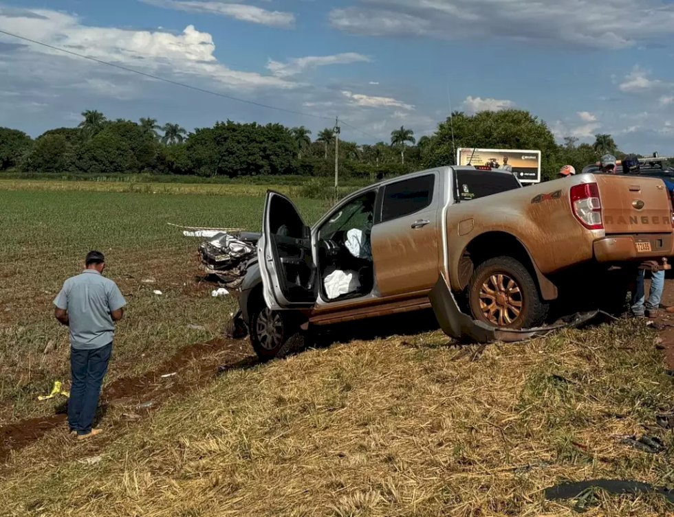 Maracaju - Colisão entre carro e caminhonete mata homem na MS-162