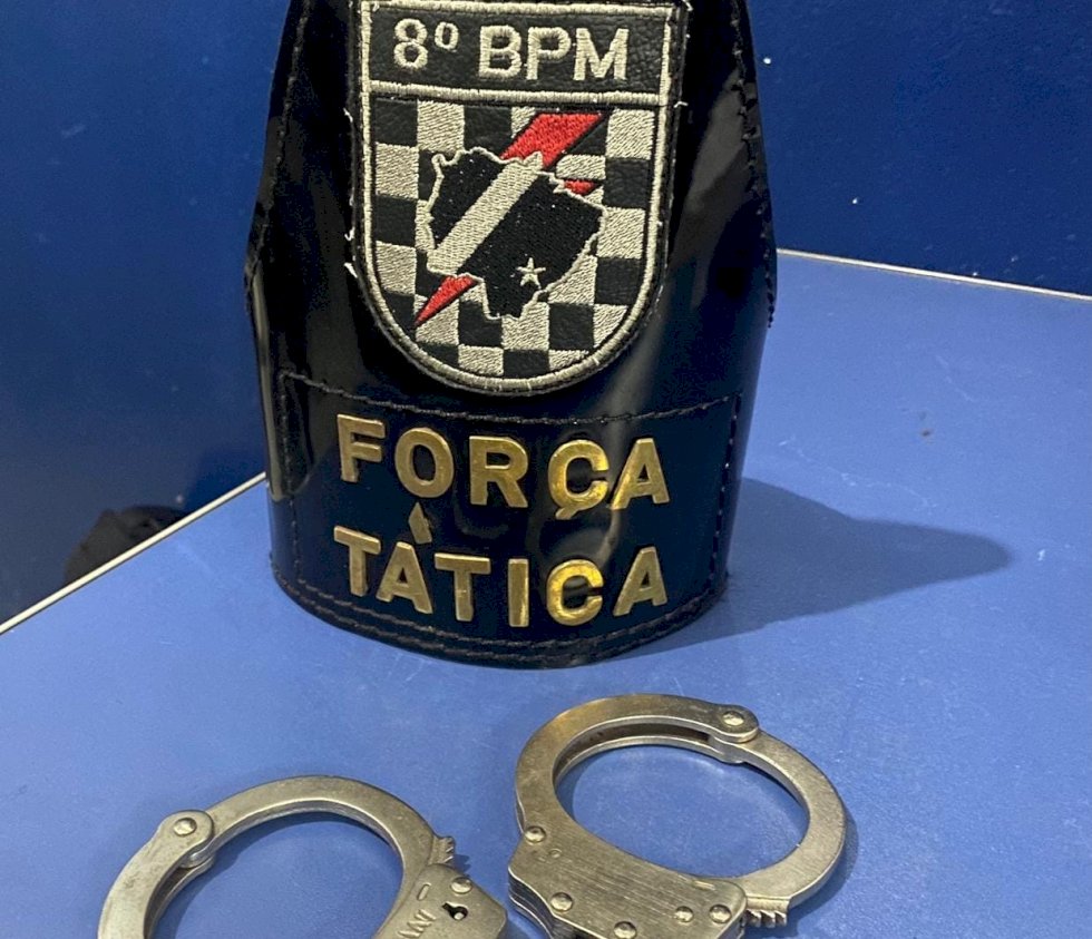 Força Tática do 8ºBPM prende foragido da justiça em Batayporã.