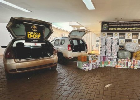 DOF apreende mais de um milhão de reais em materiais de contrabando e descaminho