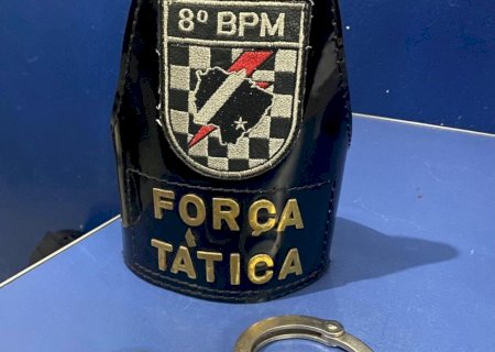 Força Tática do 8ºBPM prende foragido da justiça em Batayporã.