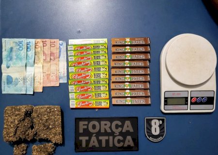Força Tática prende foragido da justiça por Tráfico de Drogas em Nova Andradina.