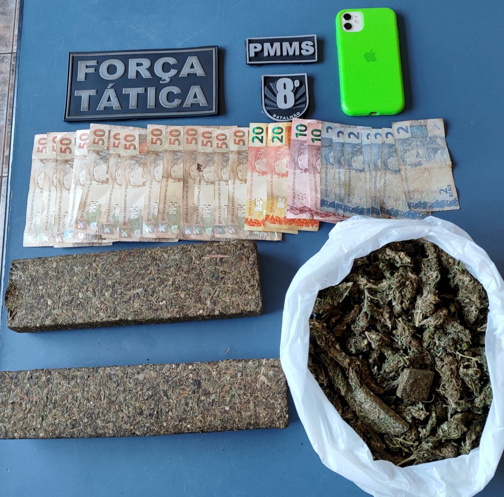 Polícia Militar prende jovem por Tráfico de Drogas em Nova Andradina